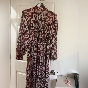CQ by CQ pleated maxi print dress